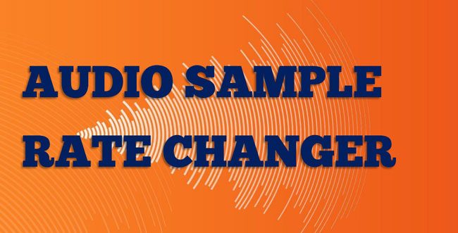 how to change audio sample rate