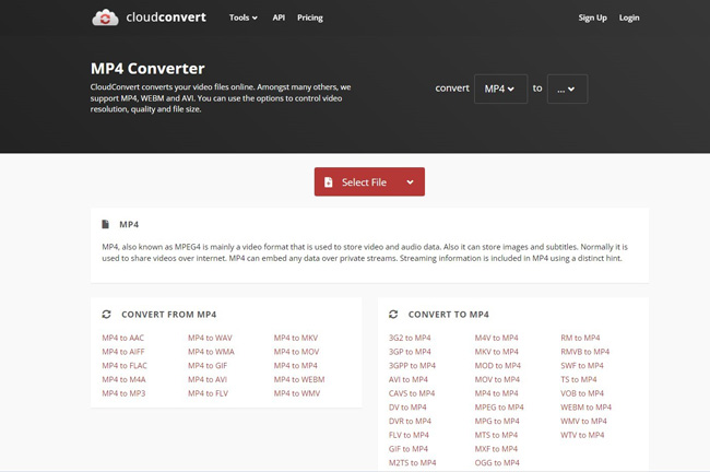 convert video to mp4 by cloudconvert online