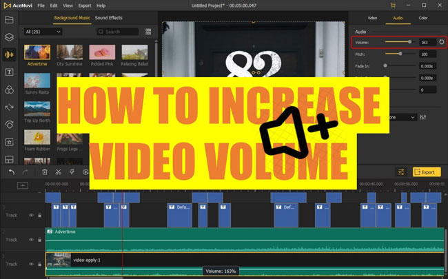 increase video volume