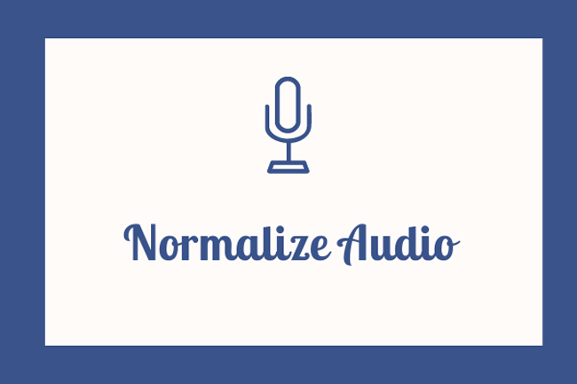 how to normalize audio in video