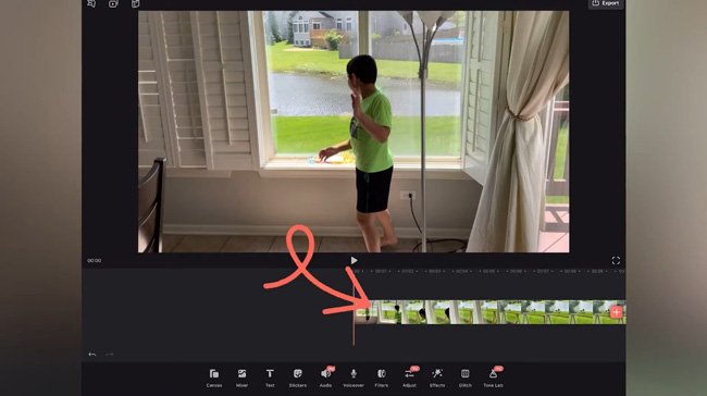 how to reverse a video on iphone with videpleap