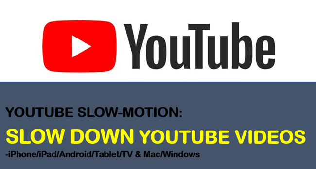 how to slow down youtube video