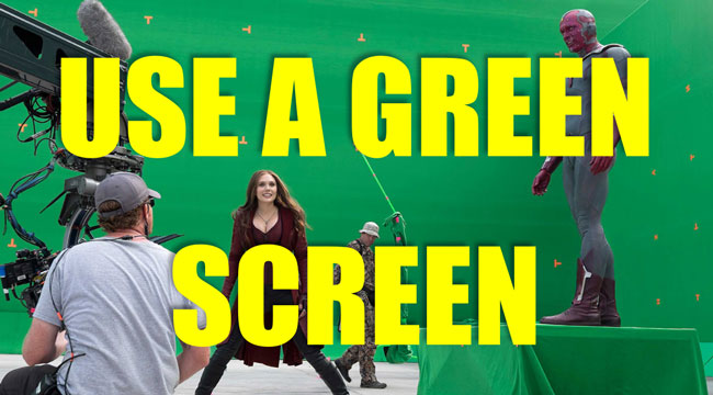 how to use a green screen