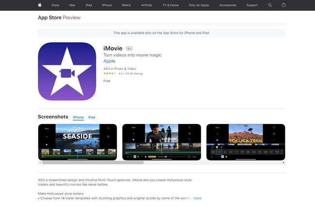 add gif to video app imovie