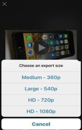 export video imovie