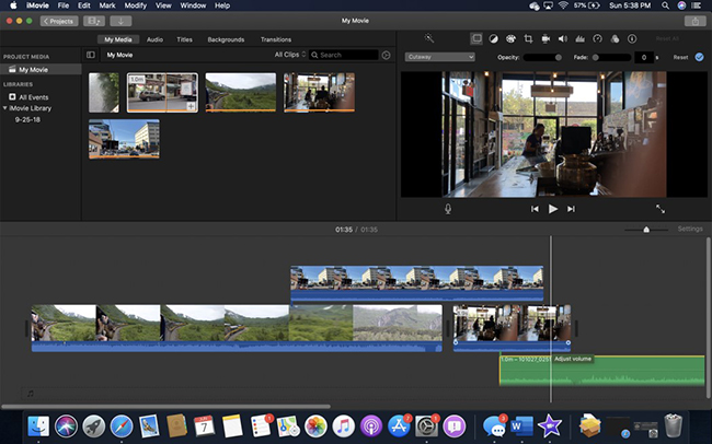 imovie operation page