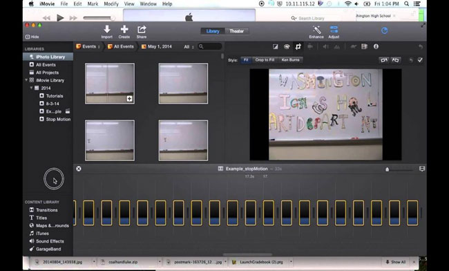 how to make an instagram stop motion video on imovie
