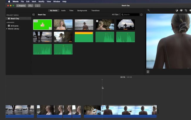 import files to imovie