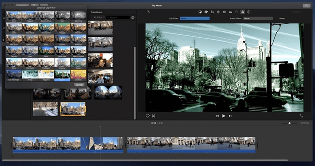 imovie video editing software no watermark for mac interface