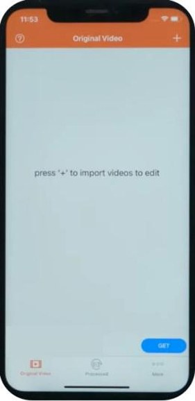 import videos on video eraser app