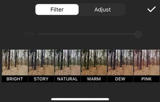 add filter to gif with inshot