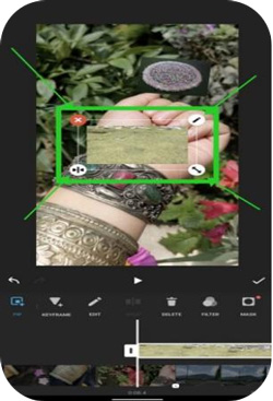 how to make video with picture in picture effect in inshot video editing app