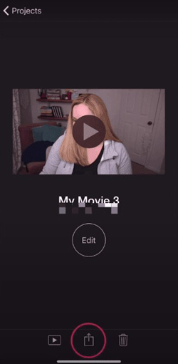 add text to video iphone with imovie