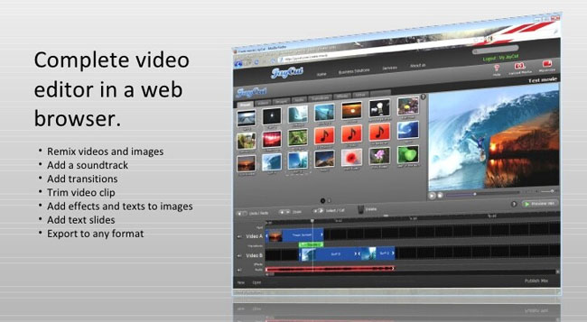 jaycut video editor interface