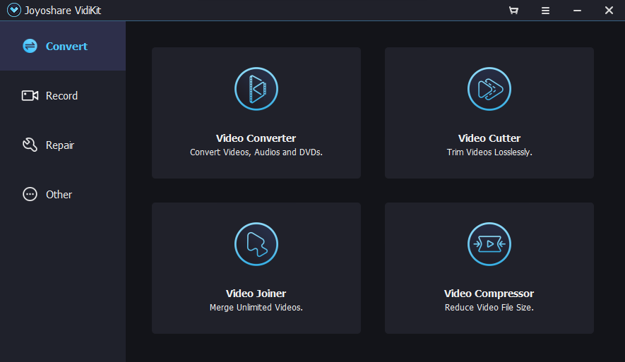 joyoshare vidikit avi video cutter