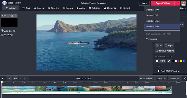 kapwing video editor