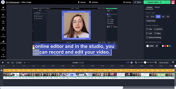 kapwing online video editor for google