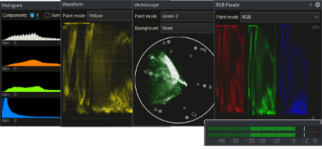 kdenlive video editor render scopes