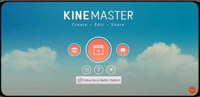 launch a new project with kinemaster