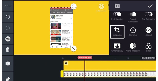 video cropper app for iphone and android kinemaster