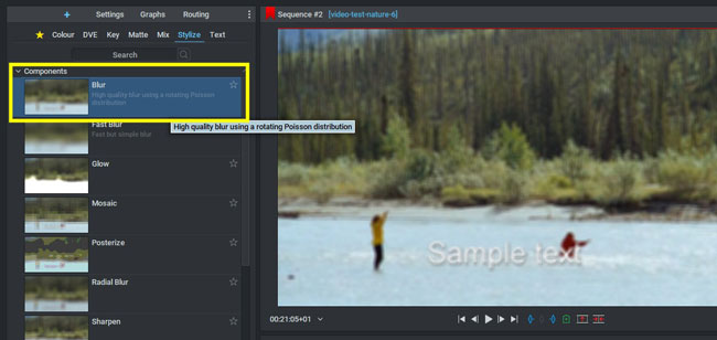 how to blur a video in lightworks editing software