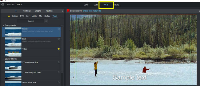 how to add a text to a video in lightworks - free video editor