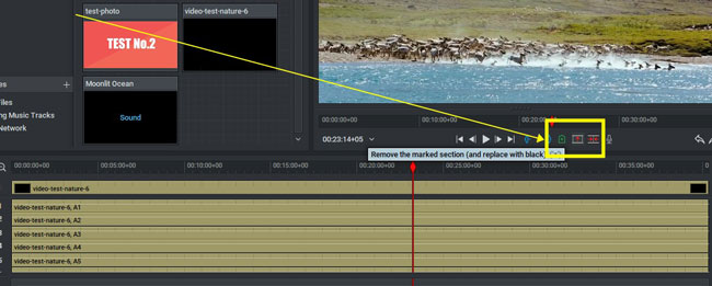how to trim out a video with lightworks video editor