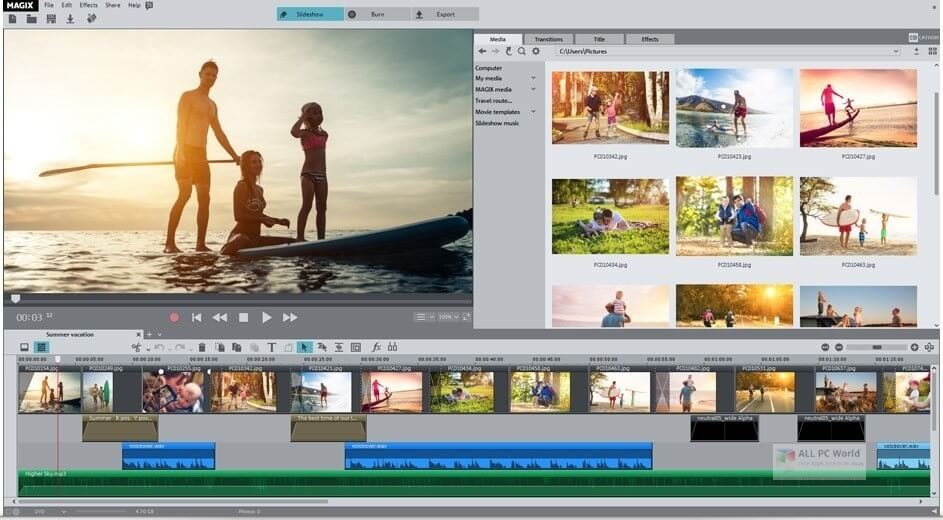 magix graduation slideshow maker