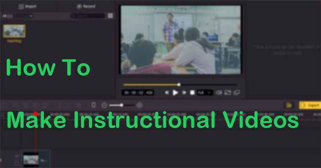 how to make an instruction video