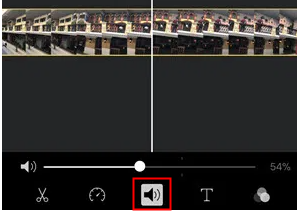 make a video louder by iMovie