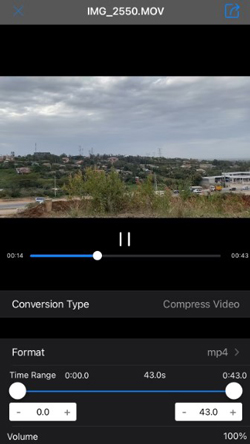 how to compress video on iphone for whatsapp