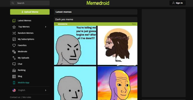 memedroid meme website