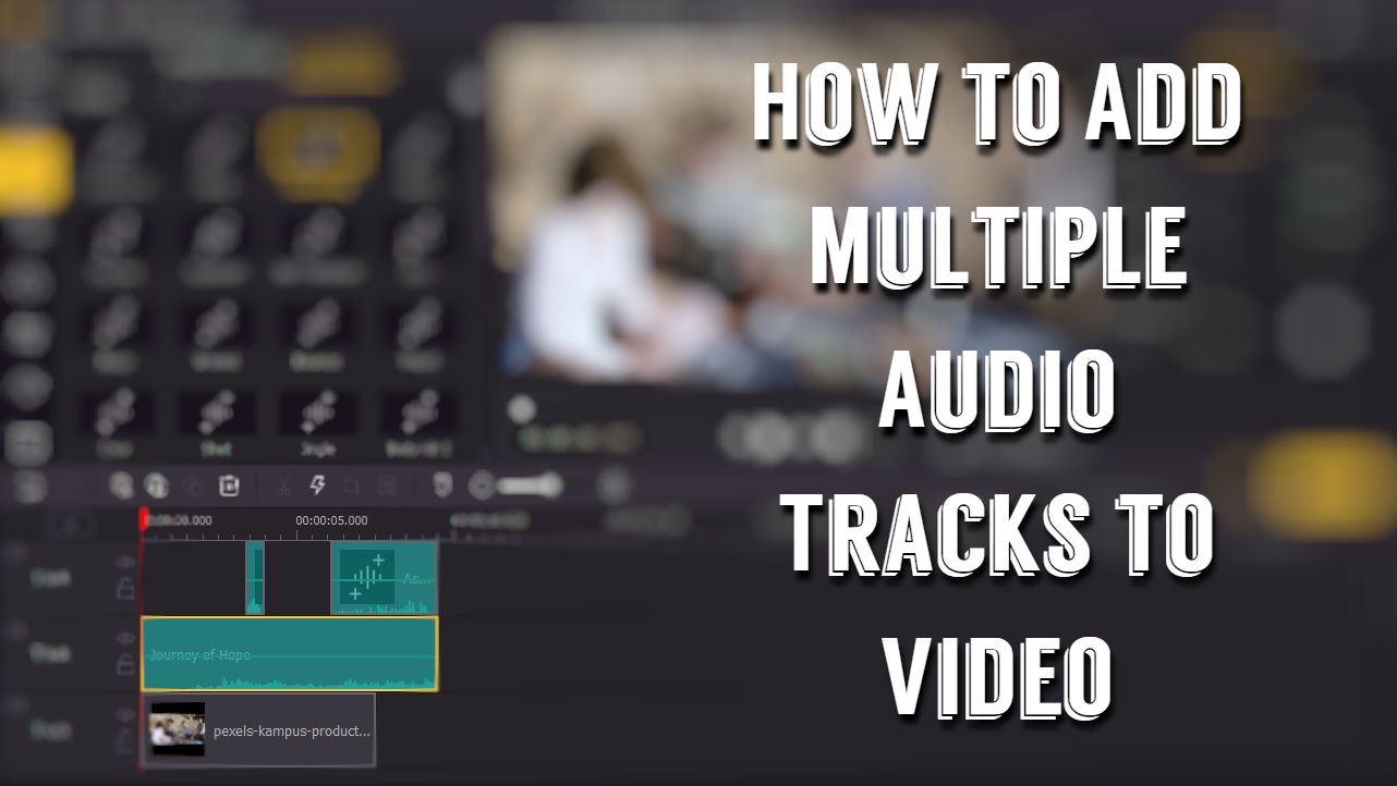 how to add multiple audio tracks to video