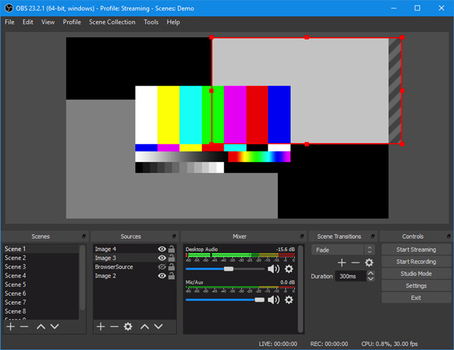 obs video editor interface