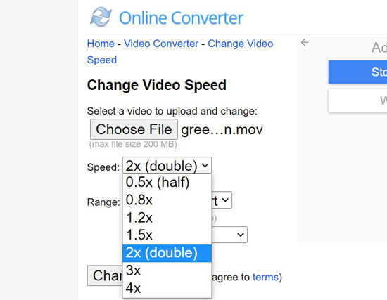 online converter slow down a video