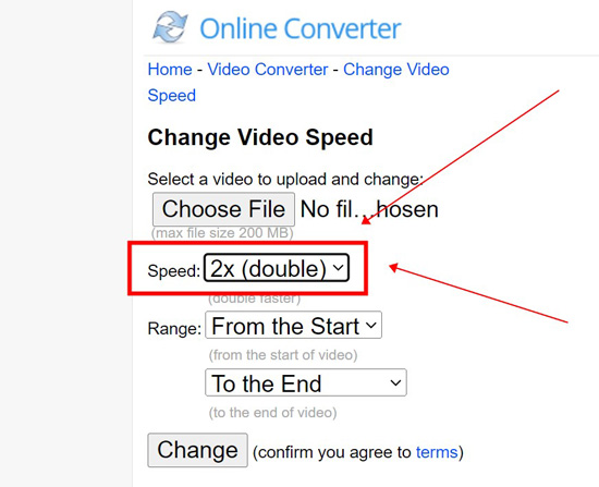 online converter video speed changer