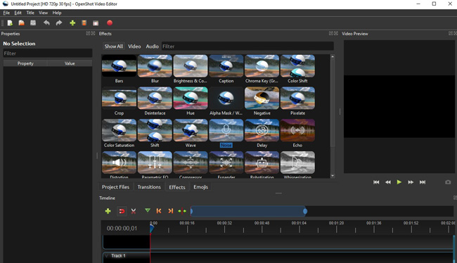 openshot video editor no sound