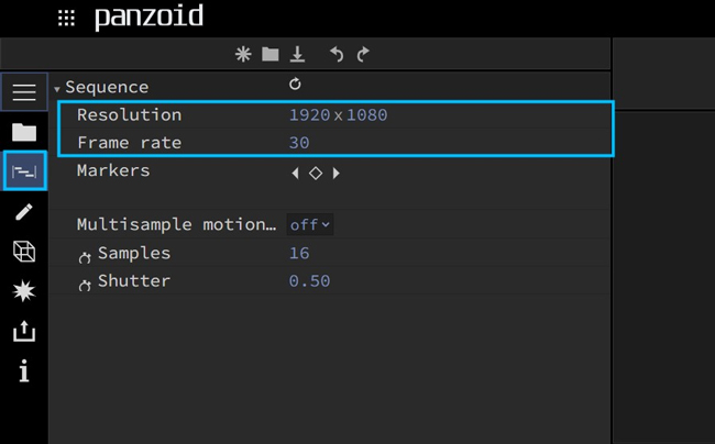 how to change video resolution on panzoid video editor