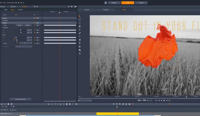 pinnacle studio video masking feature