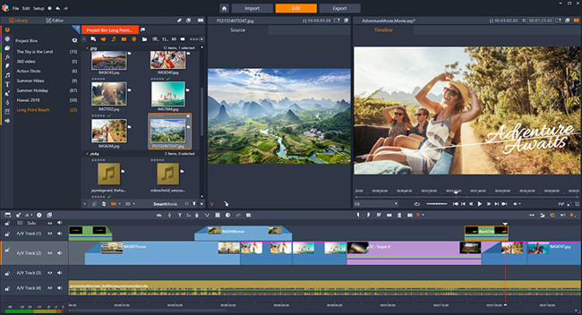 pinnacle sports video editing software interface