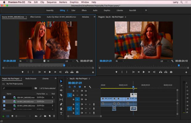 adobe premiere pro cc sports video editor interface