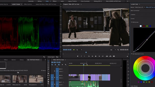 peremiere pro automatic video color correction software