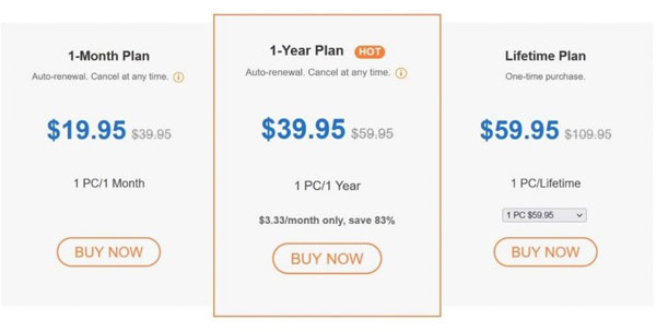 pricing of tuneskit acemovi