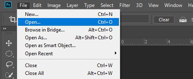 import files to photoshop