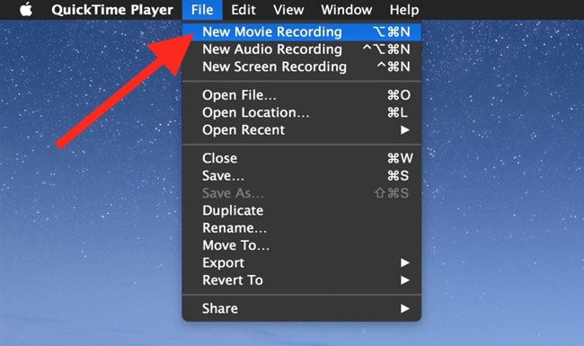how to record video on quicktime player