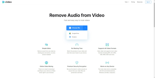 how to remove audio from mp4 by clideo online eidtor