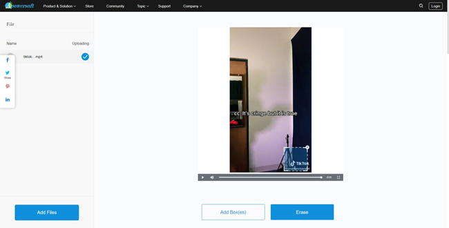 remove watermark from video online free with apowersoft