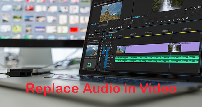 how to replace audio in video