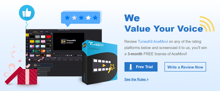 win tuneskit acemovi free license