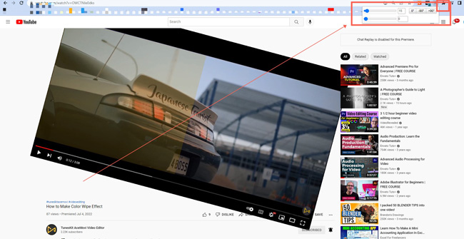 rotate youtube video in extension